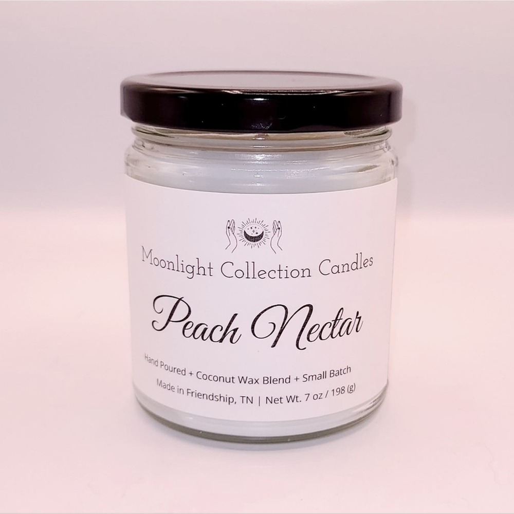 Homemade Peach Nectar Candle